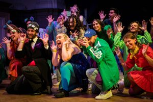 Group of students performing at the Swing Patrol Performance Ball